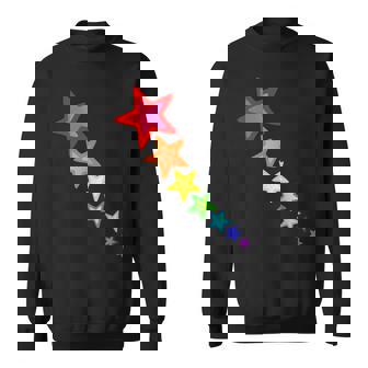 レインボーカラーの星。 スウェットシャツ - Kawaiitshirt