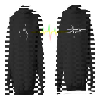 レゲエミュージックパルス周波数アフリカジャマイカラスタファリ スウェットシャツ - Kawaiitshirt