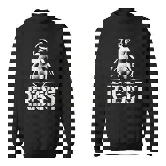 レジスト ペンギン アクティビズム ティー ペンギン 抗議 関税 スウェットシャツ - Kawaiitshirt