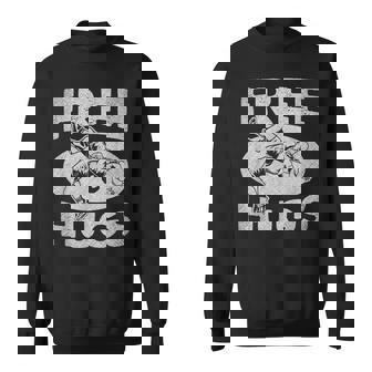 レスリングシャツ 面白いフリーハグレスリング スウェットシャツ - Kawaiitshirt