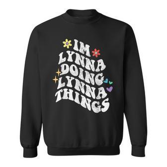 レトロ グルーヴィーなイム リンナ やってる リンナ 物事 面白い 母の日 スウェットシャツ - Kawaiitshirt