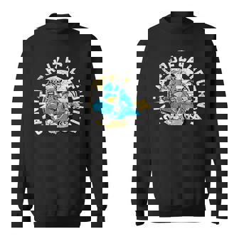 レトロ スケルトン ビーチ サンタクルーズ スウェットシャツ - Kawaiitshirt