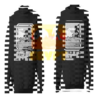 レトロ ビッグフット & ピラミッド エジプト サスカッチ グラフィック スウェットシャツ - Kawaiitshirt