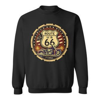 レトロ ルート66 ロードトリップ ヴィンテージ アドベンチャー スウェットシャツ - Kawaiitshirt