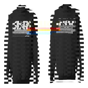 レトロ ヴィンテージ 70年代80年代スタイル ギブソン ジョージア州 スウェットシャツ - Kawaiitshirt