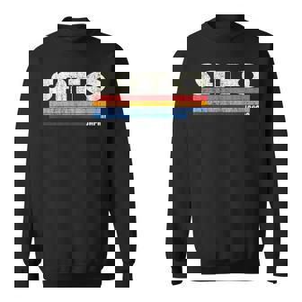 レトロ ヴィンテージ 70年代80年代風 佐藤 日本 スウェットシャツ - Kawaiitshirt