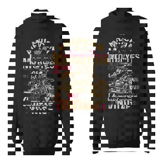 レトロ ヴィンテージ アメリカン オートバイ インディアン オールドバイカー 面白い スウェットシャツ - Kawaiitshirt