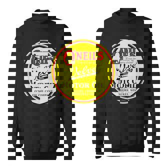 レトロ ヴィンテージ ガソリンスタンド オニールズ モーターオイル 車 バイク ガレージ スウェットシャツ - Kawaiitshirt