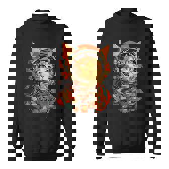 レトロ 宇宙飛行士 猫 スウェットシャツ - Kawaiitshirt