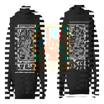 レトロなヴィンテージサインオブザホーンモッシュヘビーロックミュージック スウェットシャツ - Kawaiitshirt