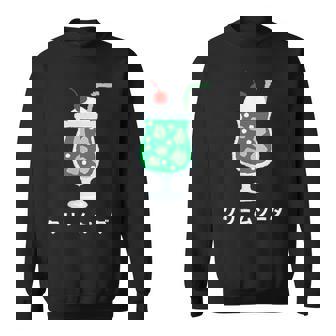 レトロジャパニーズグリーンクリームソーダジュースドリンクジャパン 70年代 80年代 スウェットシャツ - Kawaiitshirt