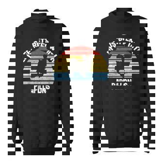 レトロパピヨン 犬 ギフト スウェットシャツ - Kawaiitshirt