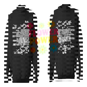 レトロフラワーパワー 60年代 70年代 美的 ヒッピー ボーホースタイル スウェットシャツ - Kawaiitshirt
