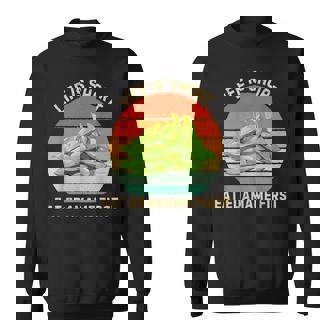 レトロライフは短く食べる 枝豆 はじめて枝豆 食べ物好き スウェットシャツ - Kawaiitshirt