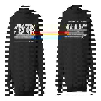 レトロヴィンテージ 70年代 80年代スタイル ビクター、Id スウェットシャツ - Kawaiitshirt