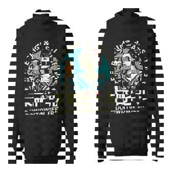 レトロ日本ビール 昭和ヴィンテージ 昭和ガール ダウンタウンビール スウェットシャツ - Kawaiitshirt