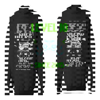 レベル 10 アンロック 素晴らしい 2015 ビデオゲーム 10歳の誕生日 スウェットシャツ - Kawaiitshirt