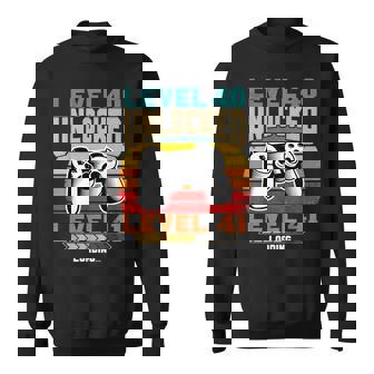 レベル40 アンロック レベル41 ロード中 40歳の誕生日 スウェットシャツ - Kawaiitshirt