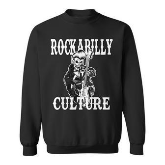 ロカビリー カルチャー ロック スカル タトゥー ピンナップ ロカビリー スウェットシャツ - Kawaiitshirt