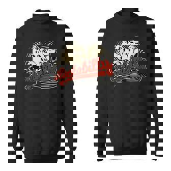 ロカビリーロックミュージックレトロキューブビニール1950sロッカー スウェットシャツ - Kawaiitshirt