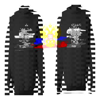 ロシア国章 ロシア国旗 イーグルエンブレム付き スウェットシャツ - Kawaiitshirt