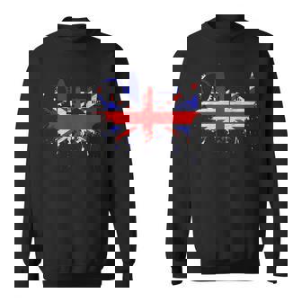 ロンドン スカイライン イギリス 愛 ユニオンジャック イギリス国旗 スウェットシャツ - Kawaiitshirt