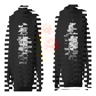 ローズシャツ 美しいピンクのバラとつぼみ スウェットシャツ - Kawaiitshirt