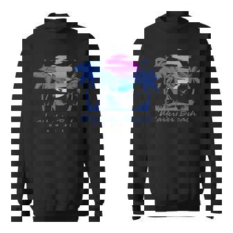 ワイキキ ビーチ ハワイ レトロ ヴィンテージ サンセット ファミリー バケーション スウェットシャツ - Kawaiitshirt