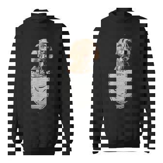 ワイマラナーラナー胸ポケット犬の飼い主 スウェットシャツ - Kawaiitshirt