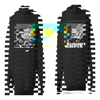 ワシントン州立大学ホームマウンテンズ ビッグフット サスカッチ イエティ ギフト スウェットシャツ - Kawaiitshirt