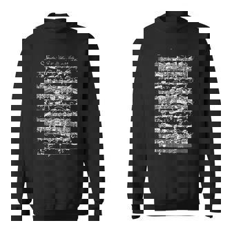 ヴァイオリンソロのためのバッハソナタ第1番ト短調アダージョ楽譜 スウェットシャツ - Kawaiitshirt