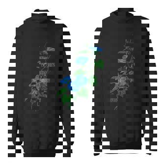 ヴィクトリア朝スタイル朝顔ワイルドフラワーバイン スウェットシャツ - Kawaiitshirt