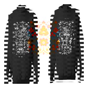 ヴィシヴァンカ キリル文字刺繍 国民的 民族的 花 異教の スウェットシャツ - Kawaiitshirt