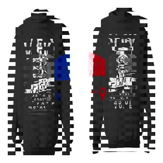 ヴィシー フランス 国旗 Gps座標 スウェットシャツ - Kawaiitshirt