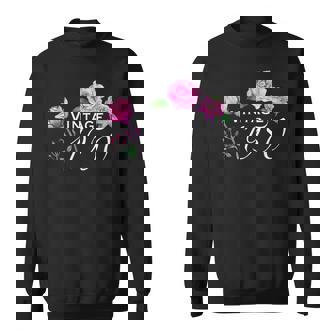 ヴィンテージ 1950 ピンクローズ 75歳 75歳 誕生日 母の日 スウェットシャツ - Kawaiitshirt