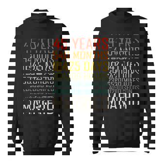 ヴィンテージ 45年 540ヶ月 結婚45周年 記念日 スウェットシャツ - Kawaiitshirt