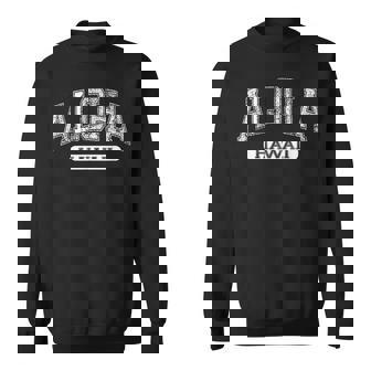 ヴィンテージ アロハ ハワイ ハワイ バーシティ テキスト 大学 フォント スウェットシャツ - Kawaiitshirt