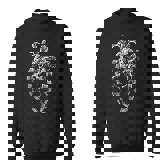 ヴィンテージ ハート 人間の解剖学 心臓 医療イラスト スウェットシャツ - Kawaiitshirt