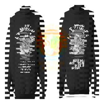 ヴィンテージ 人よりモツナベが好き レトロ もつ鍋 スウェットシャツ - Kawaiitshirt