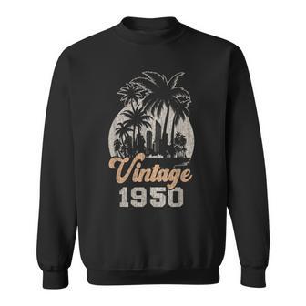 ヴィンテージ1950 パームツリー 75歳の誕生日 スウェットシャツ - Kawaiitshirt