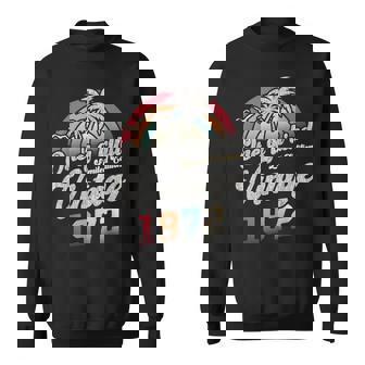 ヴィンテージ1972バースデー53年パームツリー レトロ スウェットシャツ - Kawaiitshirt