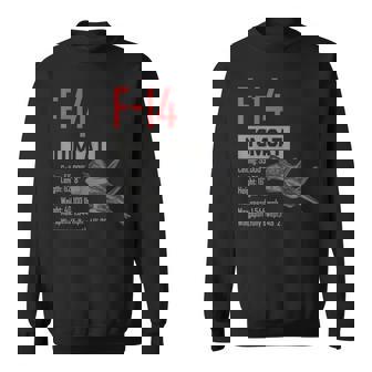 ヴィンテージf-14トムキャット戦闘機ジェット軍事航空ギフト スウェットシャツ - Kawaiitshirt