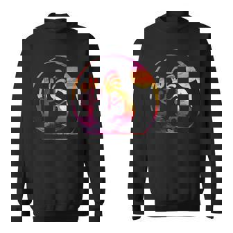 ヴィンテージネイティブアメリカンシンボル サンセット ココペリ スウェットシャツ - Kawaiitshirt