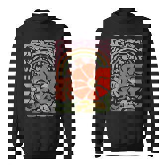 ヴィンテージフラワーレトロルックナチュラルヒッピーバイブ。 スウェットシャツ - Kawaiitshirt