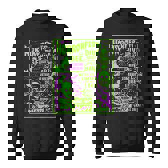 ヴィンテージホラーフェス ハロウィン映画ポスター オールドタイムホラー スウェットシャツ - Kawaiitshirt