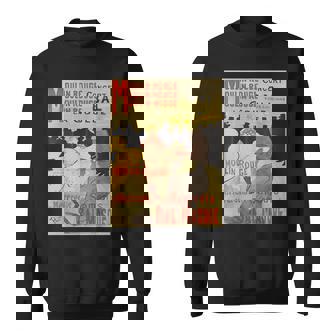 ヴィンテージポスター トゥールーズロートレック レトロtシャツ スウェットシャツ - Kawaiitshirt