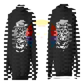 ヴィンテージ猫 スウェットシャツ - Kawaiitshirt