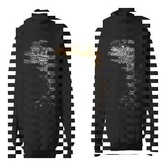 ヴェロキラプトル恐竜狩りリアルなグラフィックデザイン スウェットシャツ - Kawaiitshirt