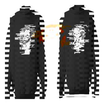 三味線で遊ぶ猫 スウェットシャツ - Kawaiitshirt