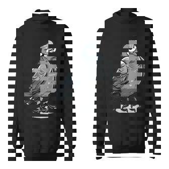 不機嫌そうなピジョン I カートゥーンピジョン スウェットシャツ - Kawaiitshirt